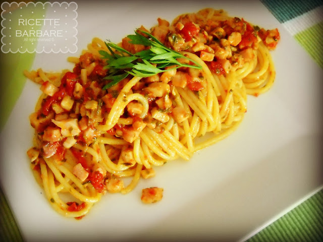 Pasta al sugo di pesce spada