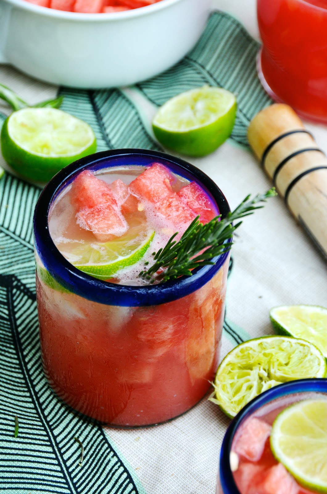 Rosemary & Fresh Watermelon Margaritas Always Order Dessert