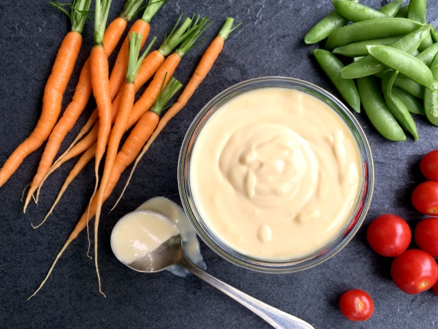 Creamy, thick and a little tangy, mom’s homemade cooked mayonnaise is a summer treat. The recipe makes a good-sized batch and it lasts at least a couple of weeks in the fridge. Once you make this recipe you might never go back to store bought mayonnaise again.
