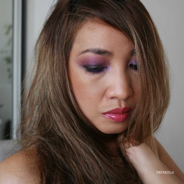 violet smoky eyes, jewel-toned eyes,how, to, dramatic eye makeup, makeup for brown eyes, chanel illusion d'ombre diapason, nars dual intensity eyeshadow subra himalia, tom ford casablanca, chantecaille galactic lip shine aurora, hourglass ambient bronzer bronze light, by terry cc cream, smoky makeup for beginners