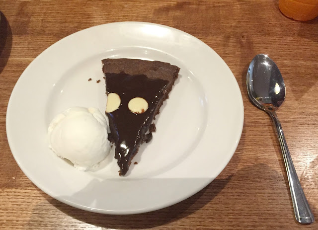 kids chocolate pizza at Brewers Fayre 