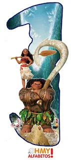 Alfabeto de Moana y Maui.