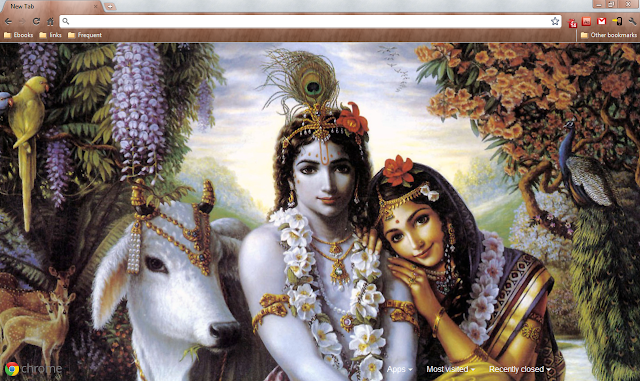 Chrome Themes: Krishna Radha 2 Chrome theme