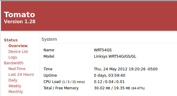 DriveMeca bloqueando trafico con firmware Tomato en un Linksys WRT54G