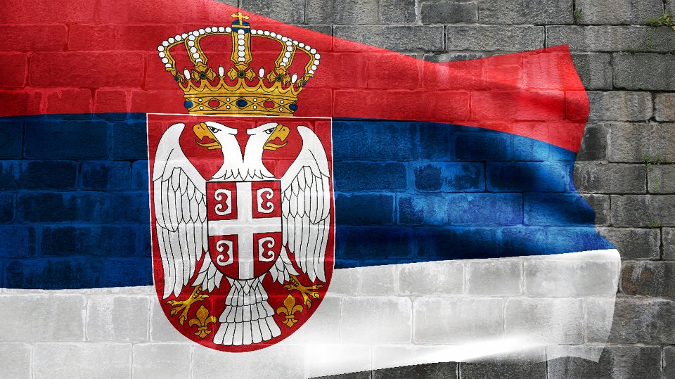 Флаг россии сербии