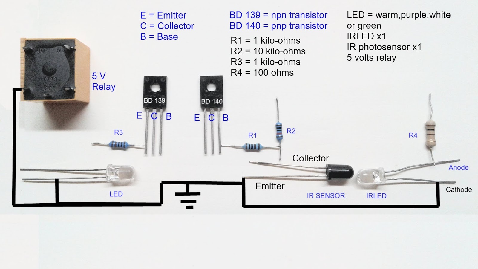 Infrared proximity sensor circuit diagram