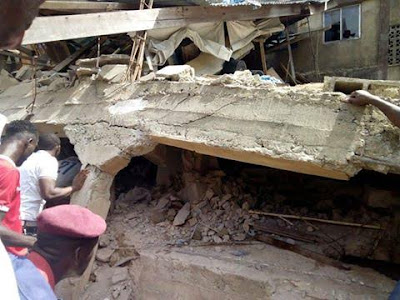 Photos: 2 confirmed dead in Lagos 3-storey building collapse