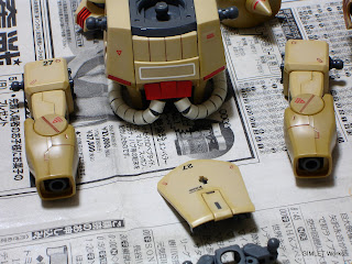 MG MS-06K ザクキャノン リアルタッチマーカー処理後