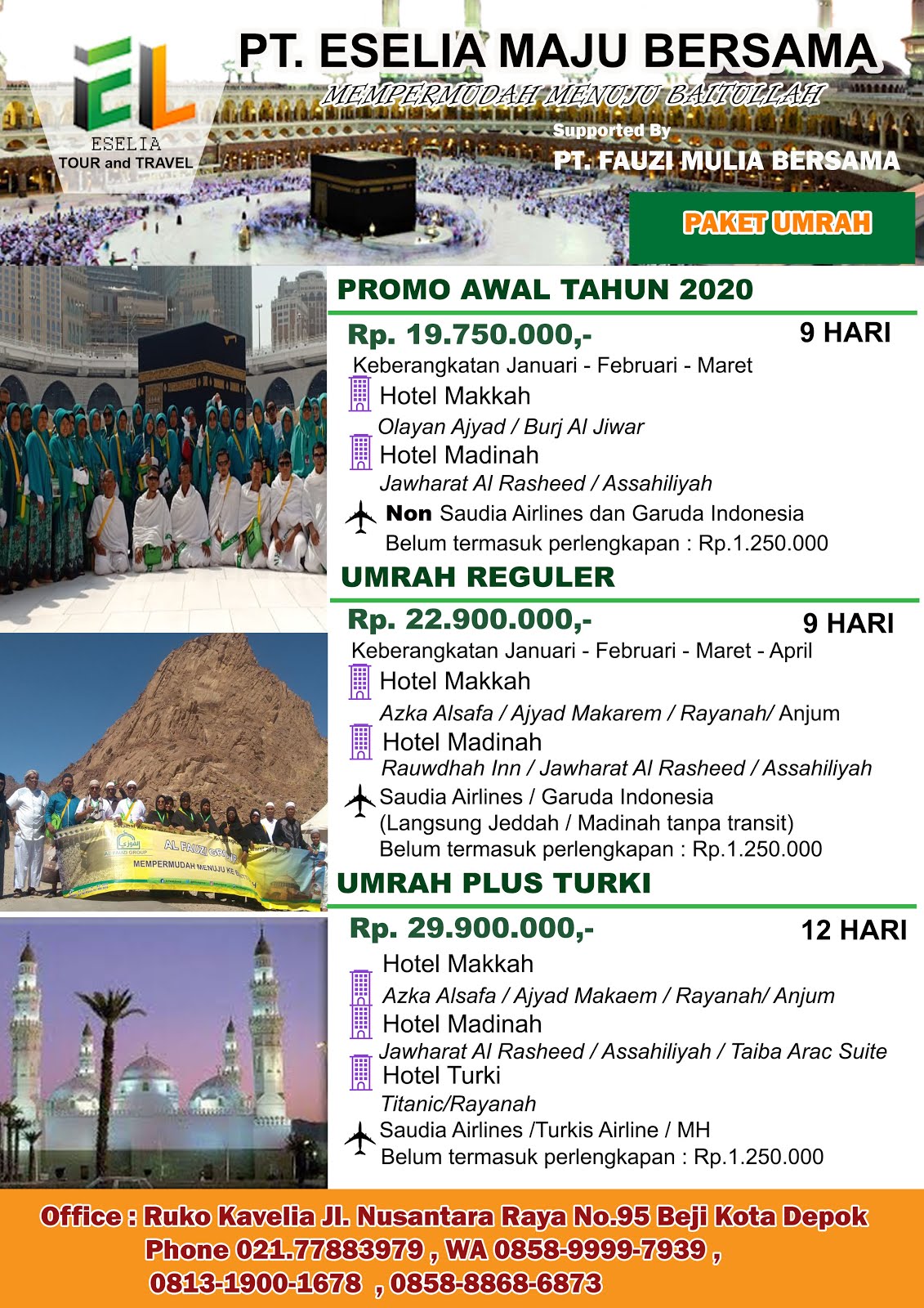 jadwal umrah kota depok