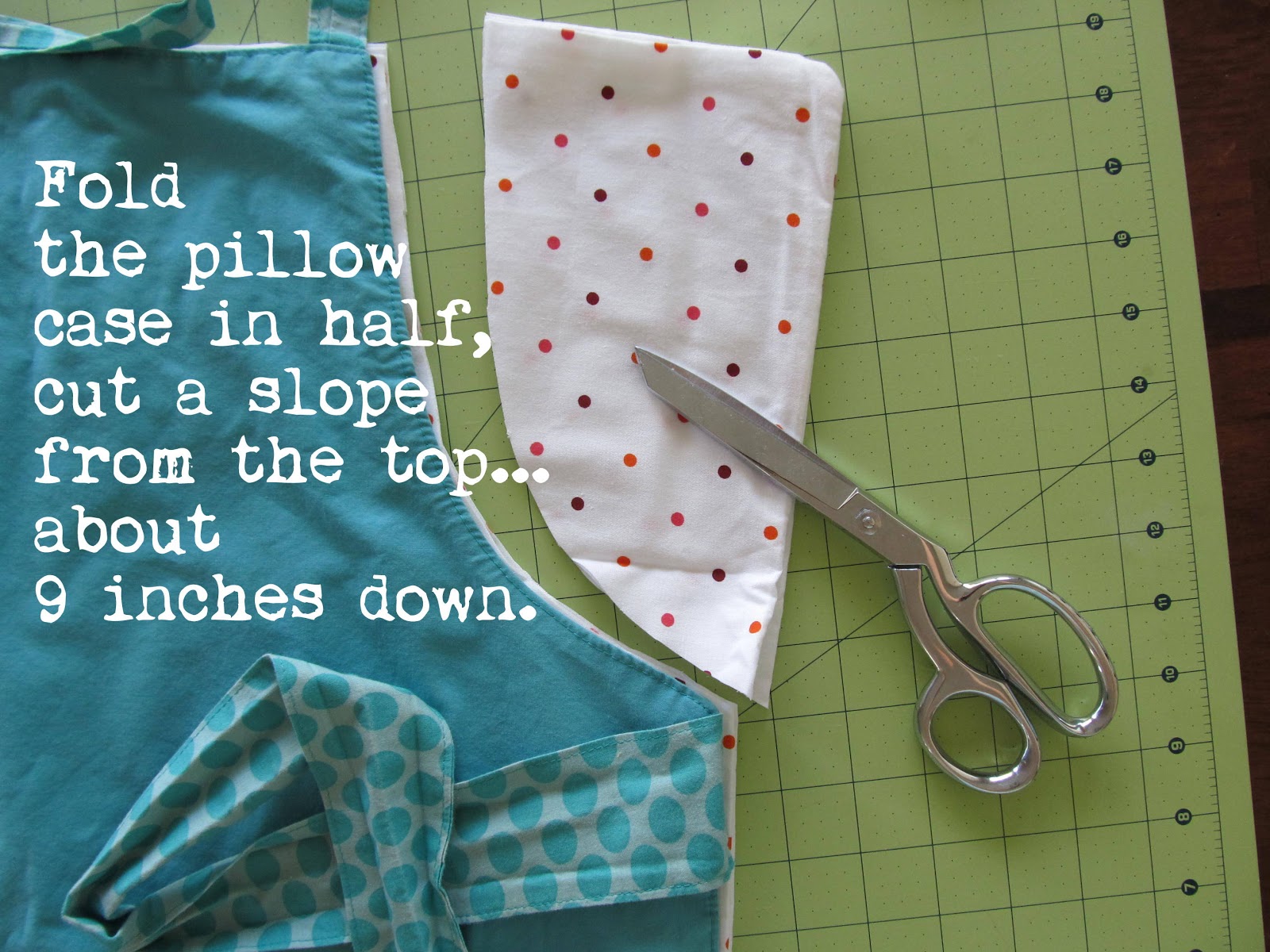 Pickup Some Creativity Ruffled Pillowcase Apron Tutorial