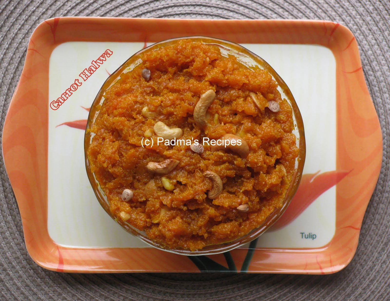 Padma's Recipes CARROT HALWA