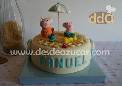 fondant, MSC, peppa pig, tarta peppa pig, tarta fondant, tarta fondant Sevilla, 