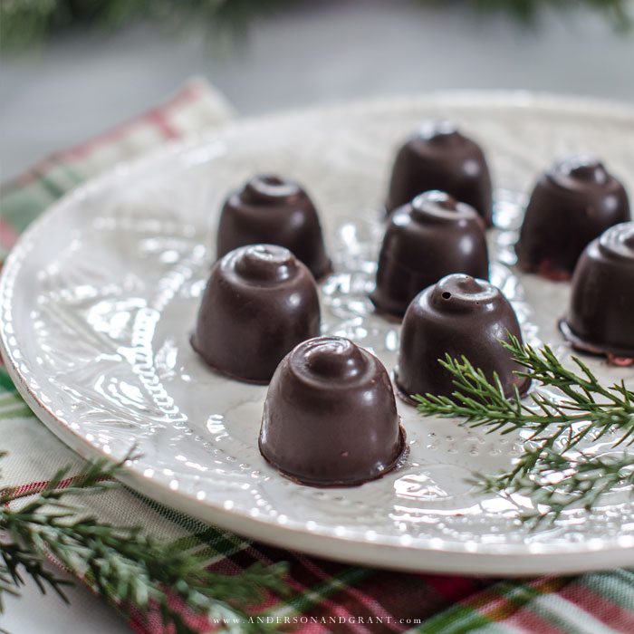 Christmas Chocolate Covered Cherry Cordials