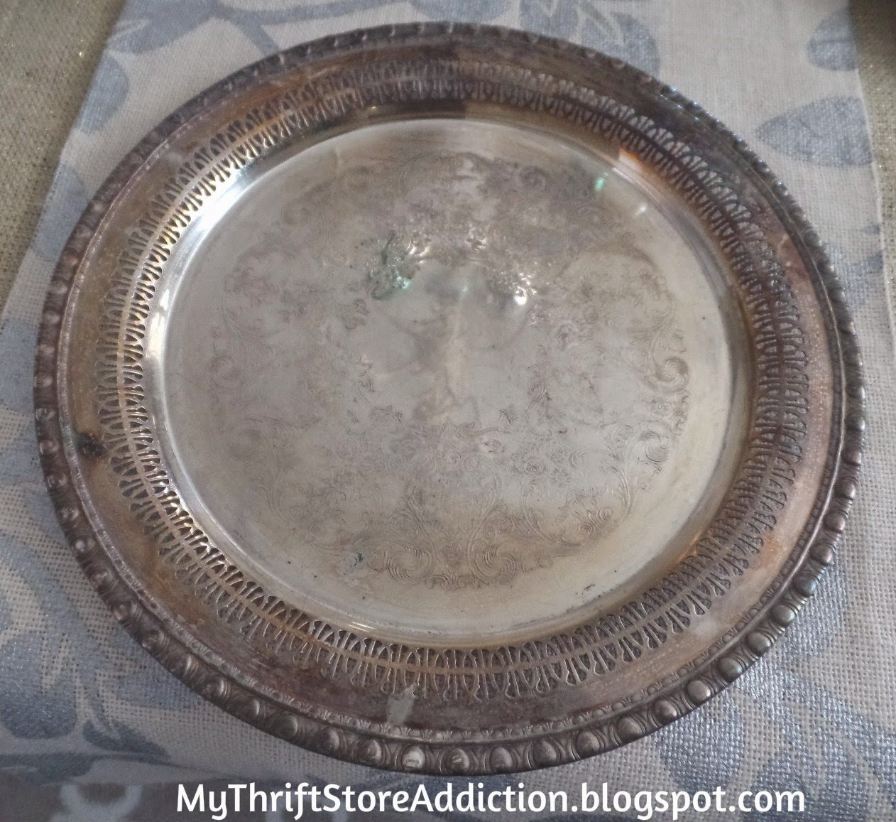 Vintage silver platter