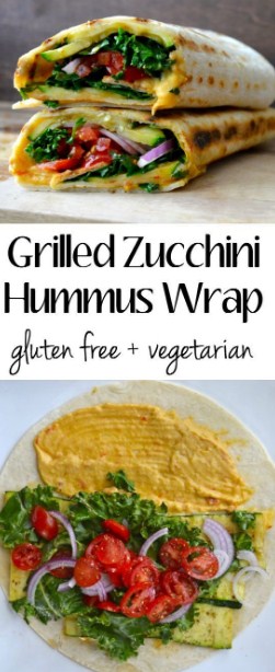 GRILLED ZUCCHINI HUMMUS WRAP - I am so happy to be sharing today’s recipe with you. Actually, all of the recipes for this week make me excited. It is a full week of girl food!