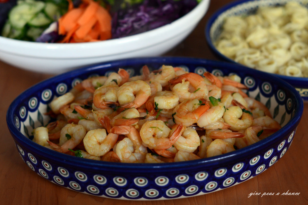 Give Peas a Chance Curry Shrimp Lettuce Wraps And Noodle Bowls