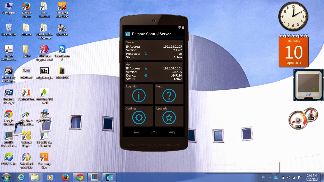 Giới thiệu phần mềm Remote control Collection (Điều khiển laptop bằng