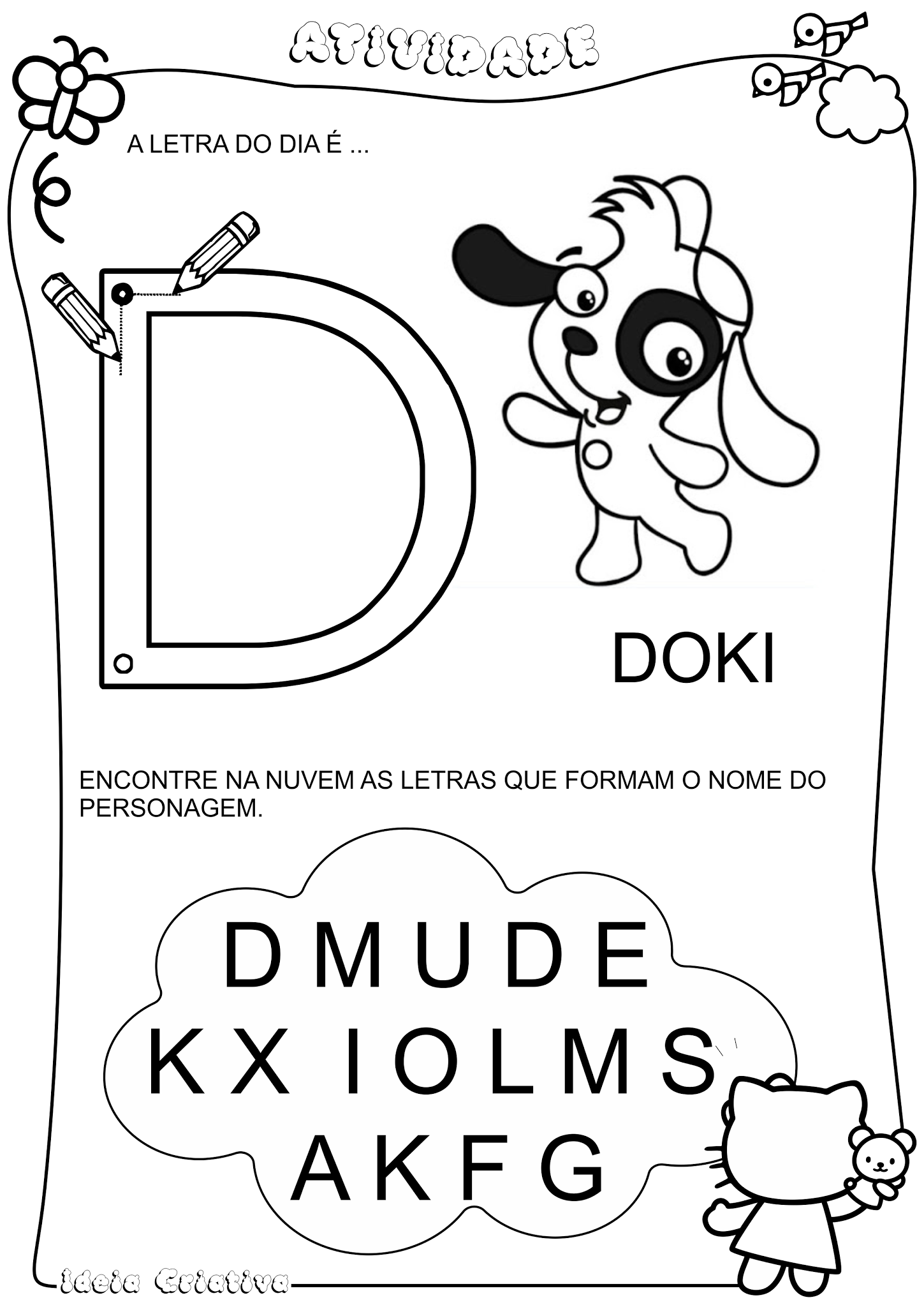 Personagem Aplique Turma do Doki