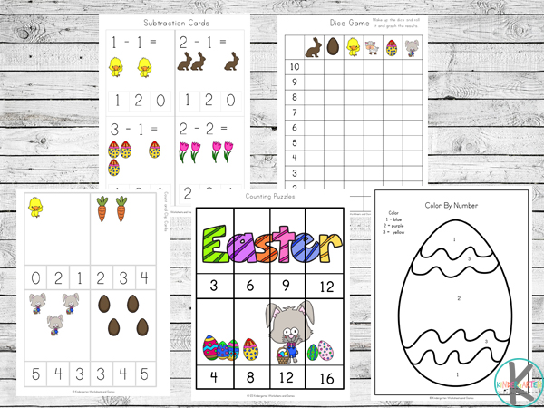 Kindergarten Worksheets and Games: FREE Easter Worksheets