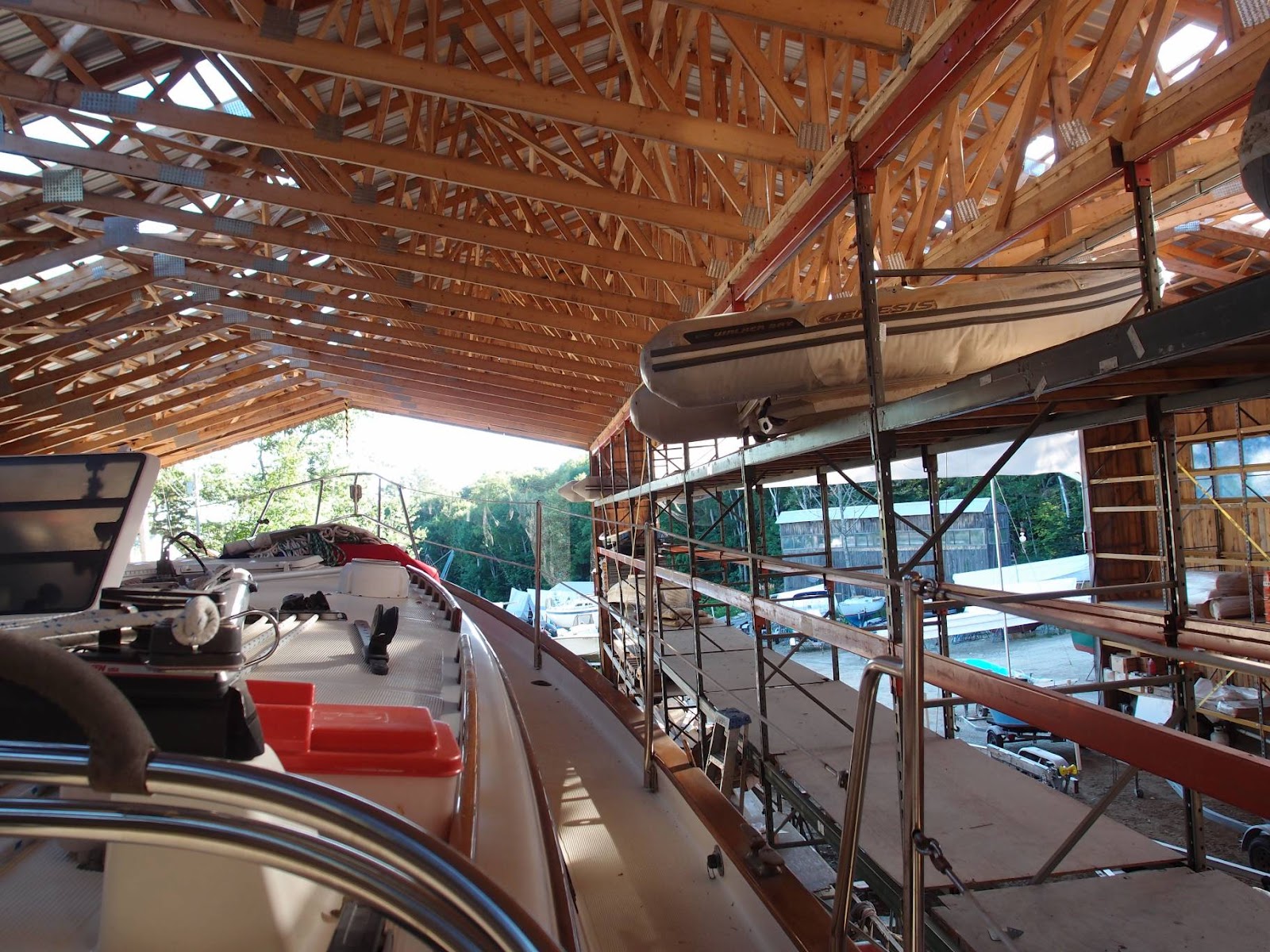 Pallet rack supported structures