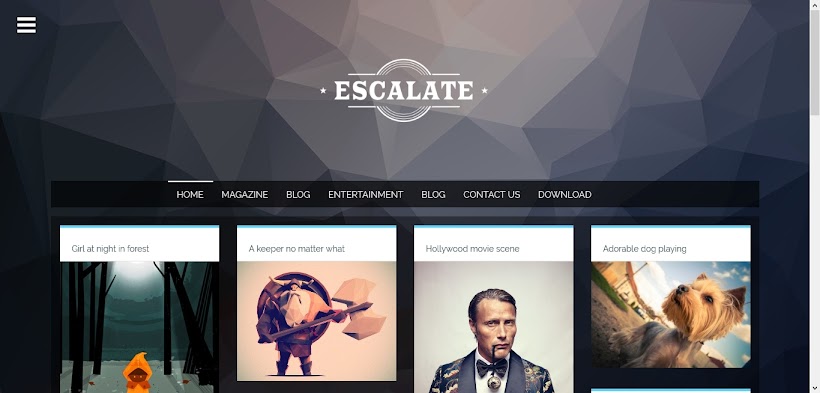 Escalate Free Blogger Template