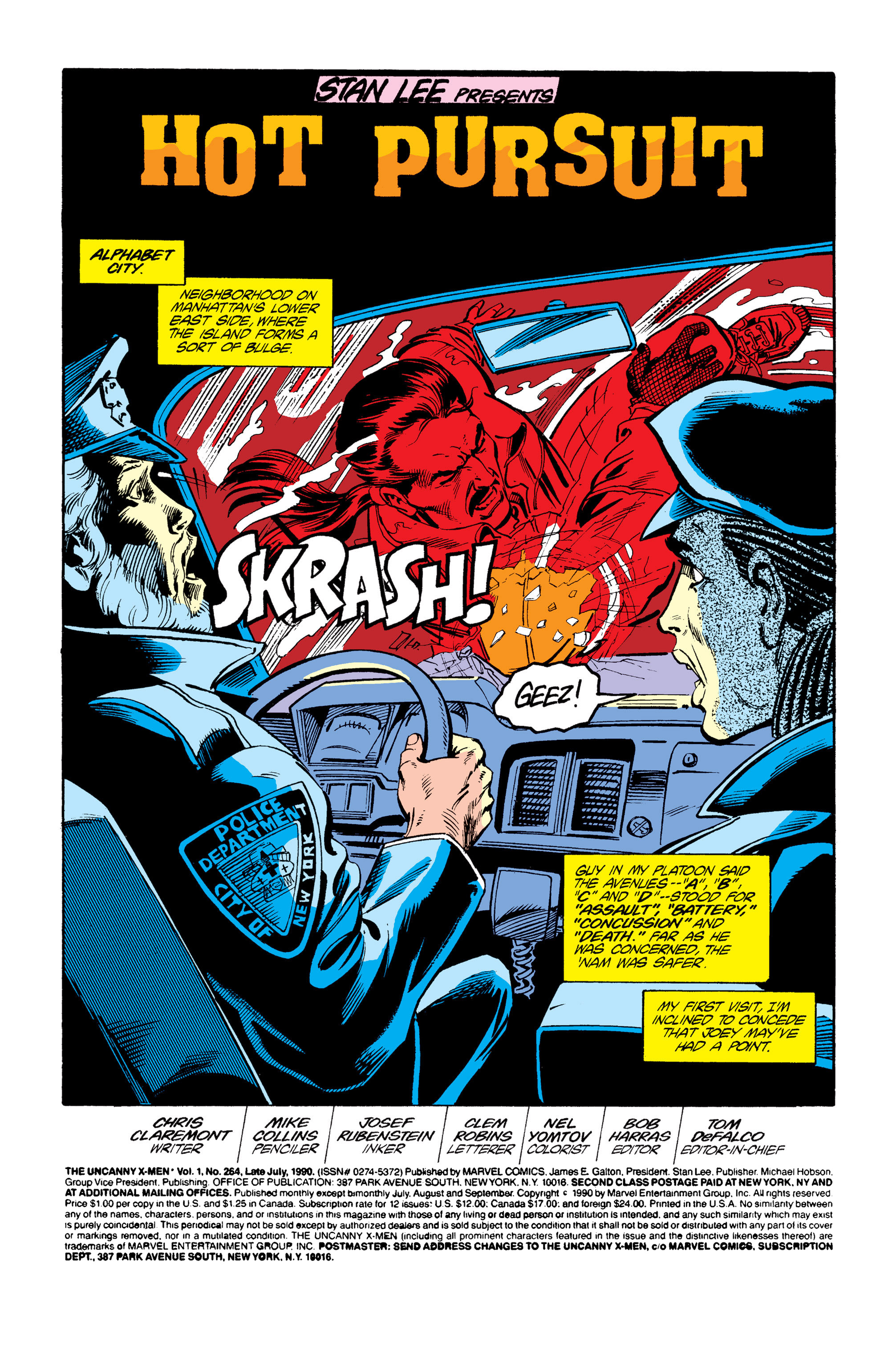 Read online Uncanny X-Men (1963) comic -  Issue #264 - 2