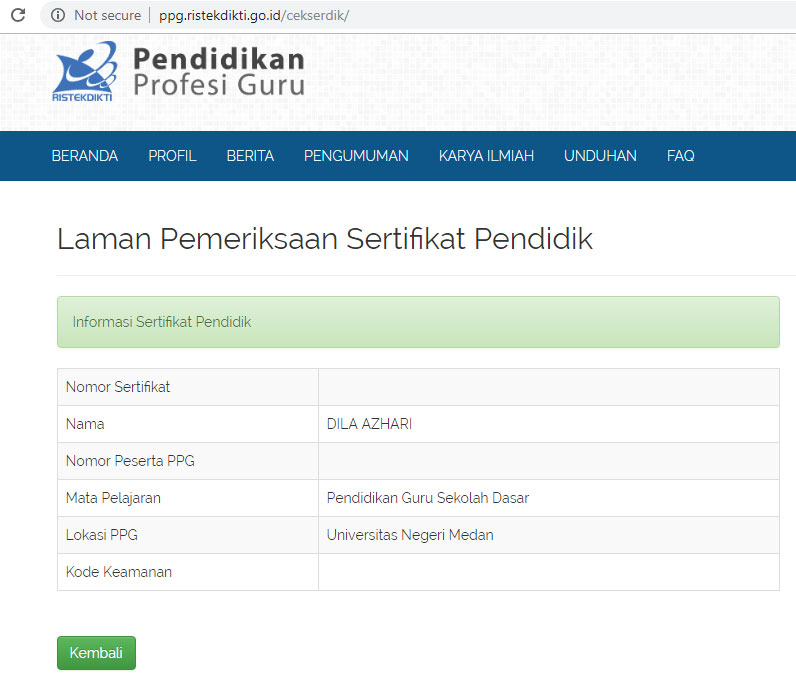 DILA Cara Cek Serdik