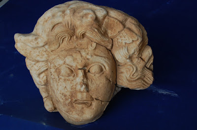 Marble Medusa head found in southern Turkey Marble Medusa head found in southern Turkey