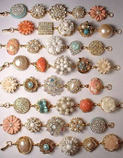 Make Vintage Jewelry Into Push Pins - An Oregon Cottage