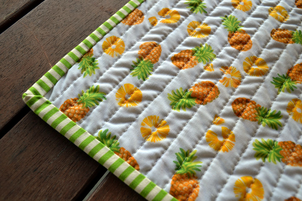 gemini stitches Pineapple runner