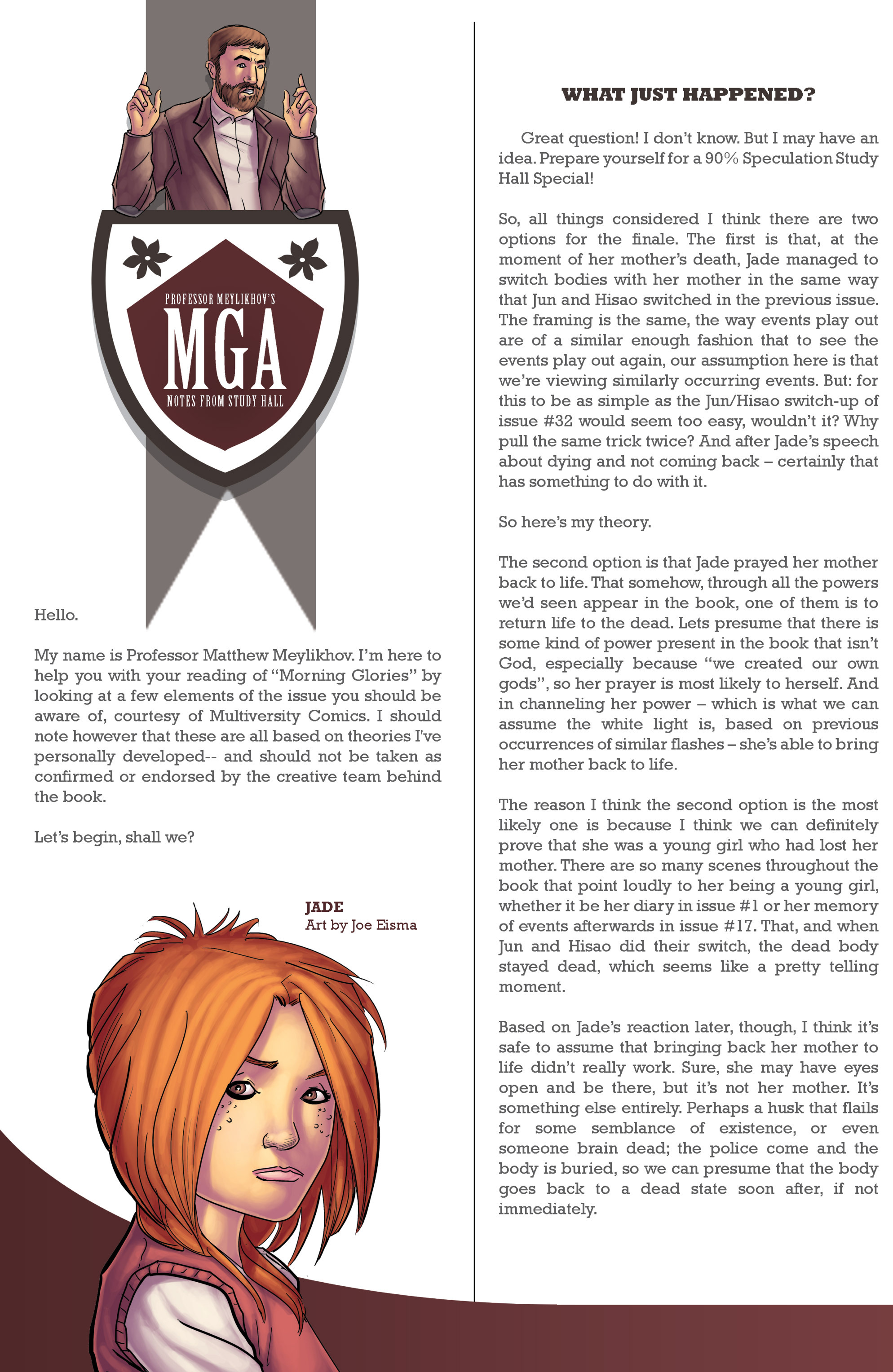 Read online Morning Glories comic -  Issue #34 - 27