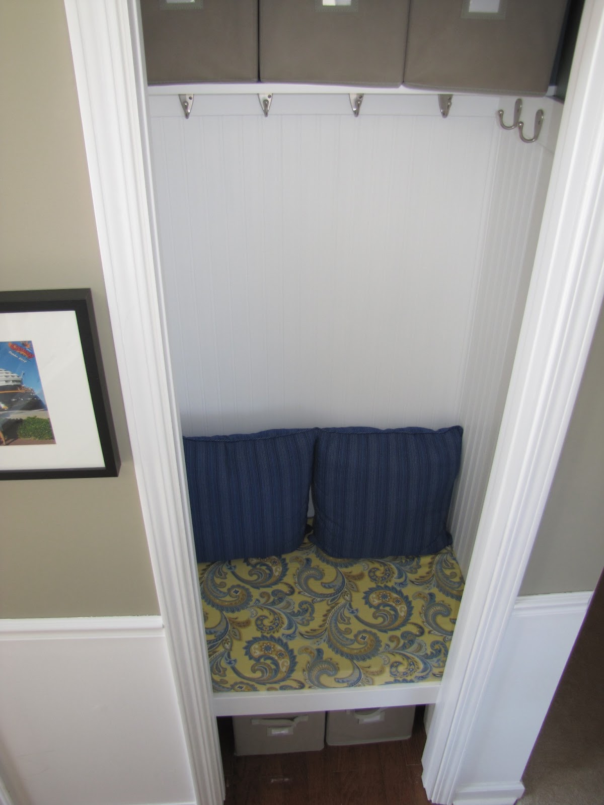 cheriesparetime: Coat Closet to Mini Mudroom