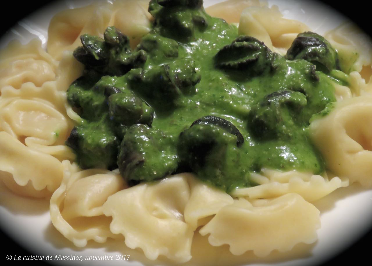 La cuisine de Messidor Escargots en sauce sur pâtes farcies