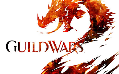 Guild Wars 2 Flaming Dragon Logo HD Wallpaper