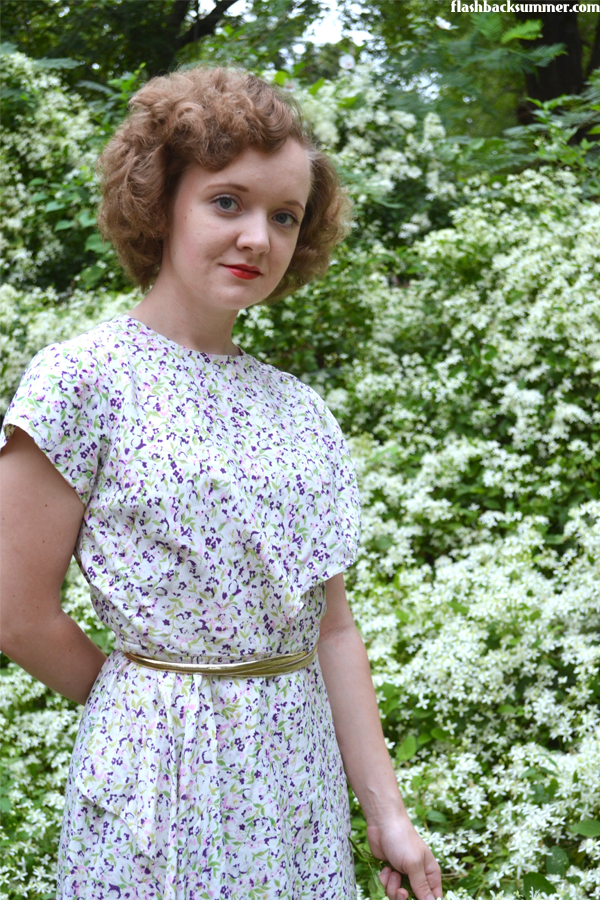 Flashback Summer: Florals Always Go - vintage 1940s dress