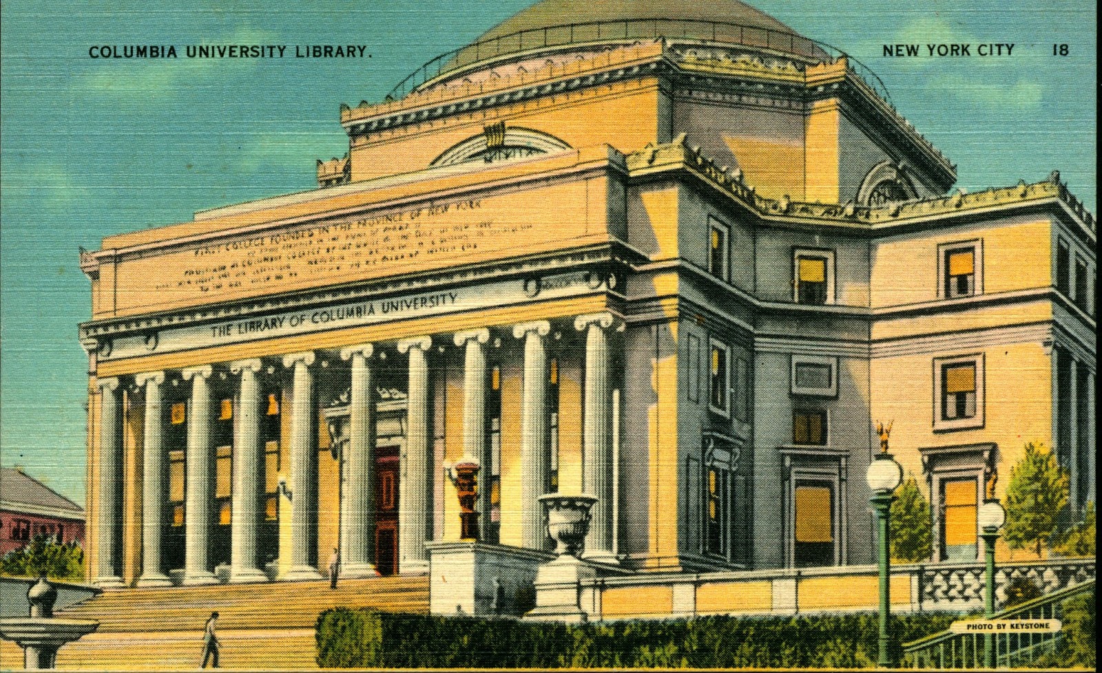 Library Postcards Columbia University Library, New York City