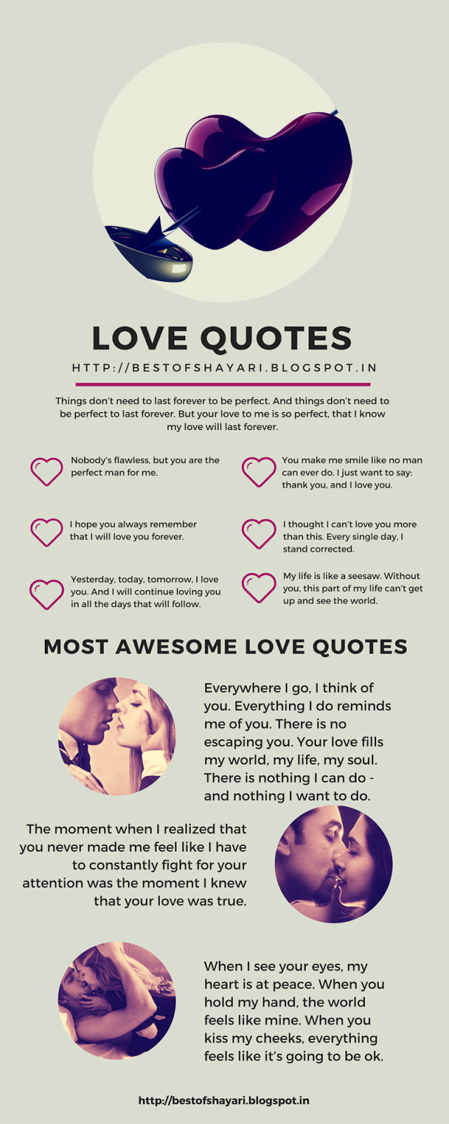 love quotes infographics