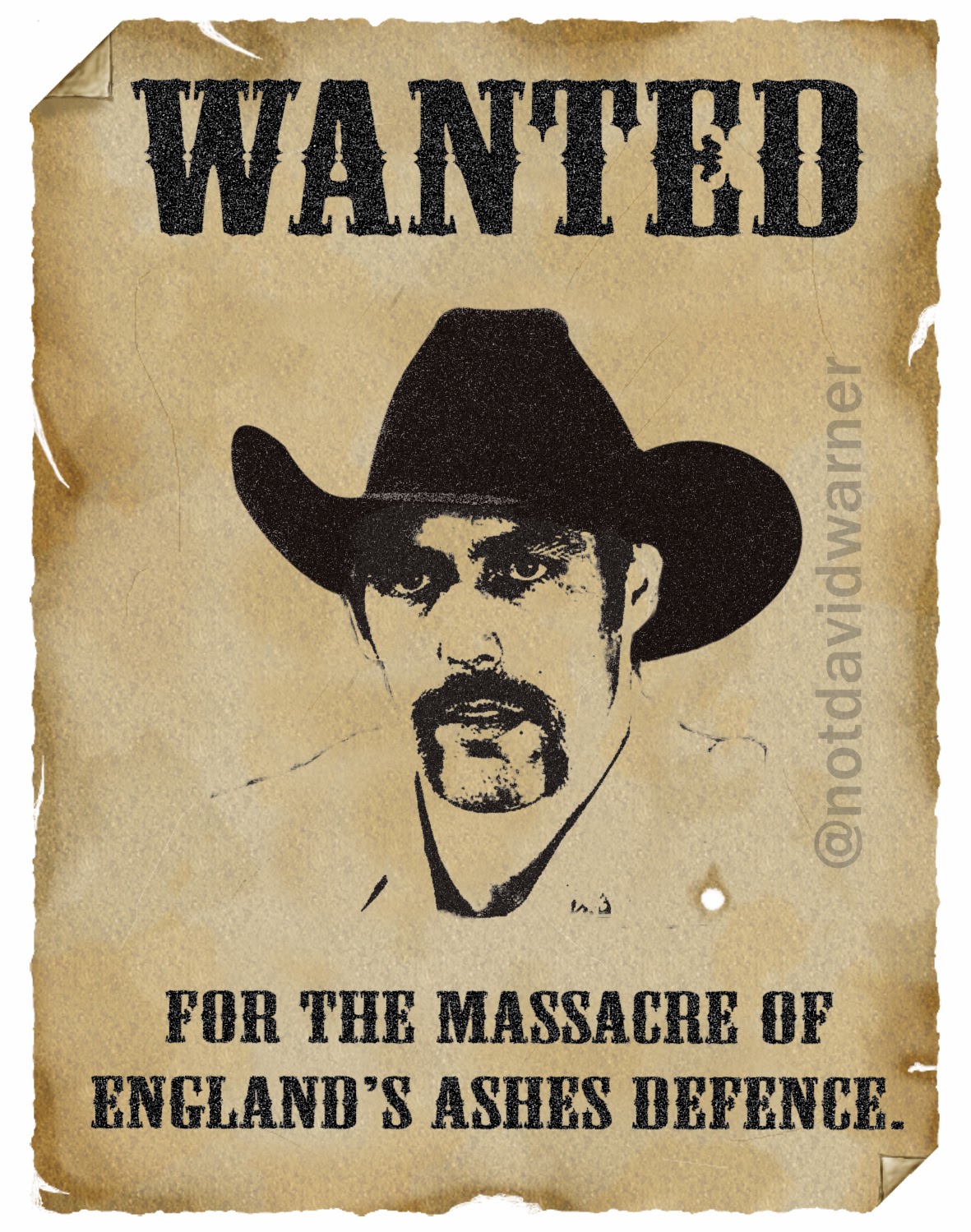 Now Showing: Wild Wild West Australia - Mitchell Johnson Wanted Poster