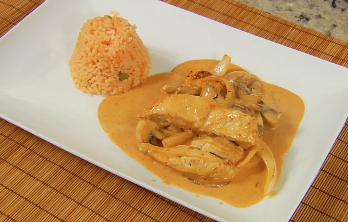 MY LITTLE BREAD Fajitas de pollo en salsa de chipotle