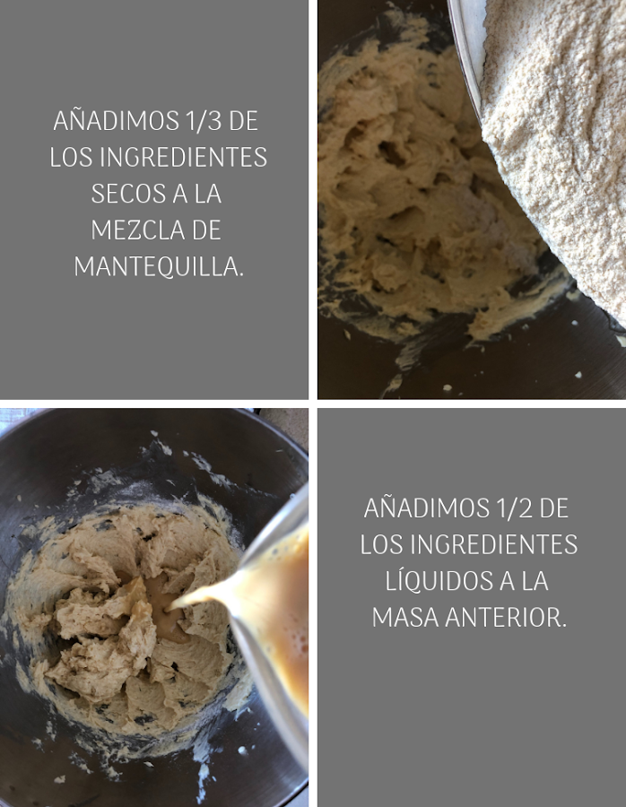 Preparación Bundt cake de cereales con miel