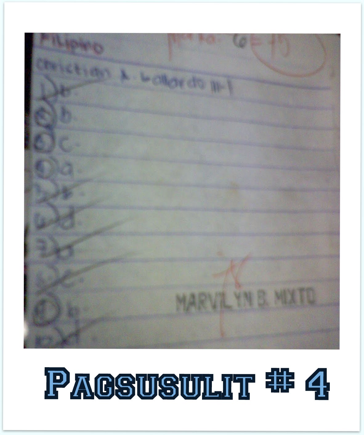 B L O G S T E R !: Mga PagsusuLit