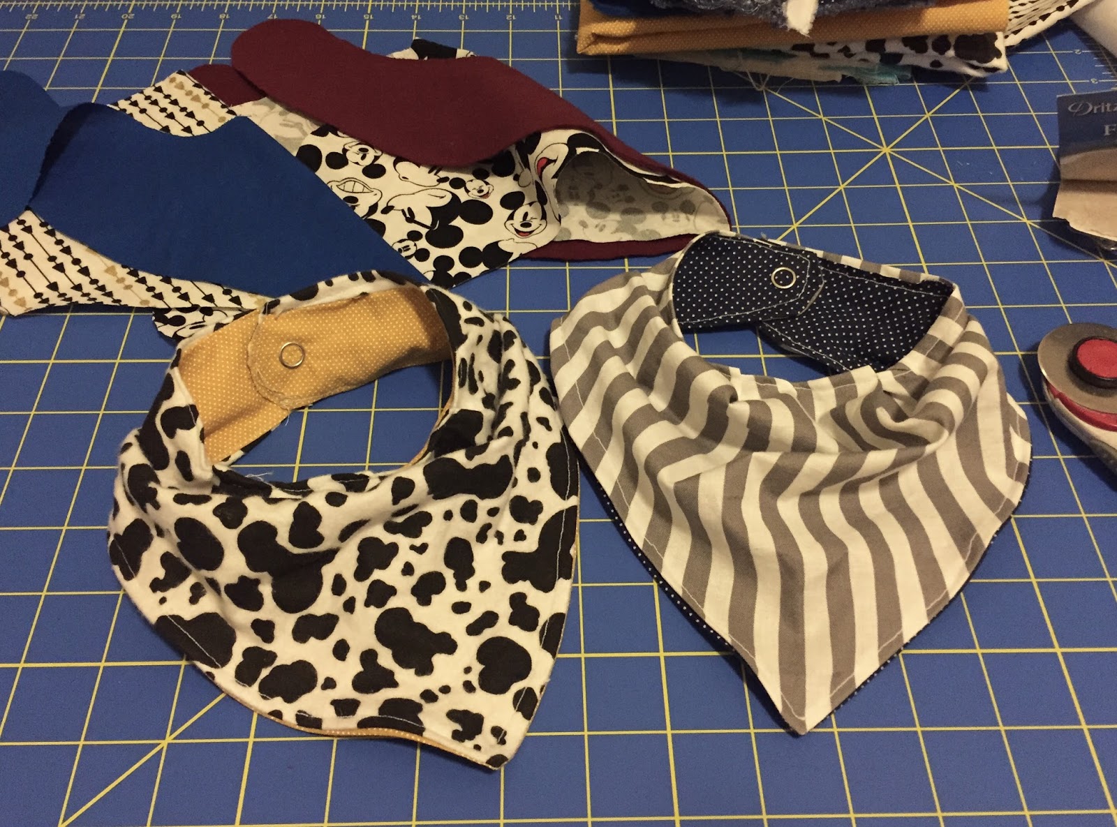 Adventures of EJJE Sew Fun Bandana Bibs (bibdanas)!!