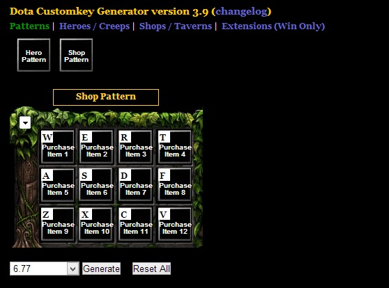 dota custom key
