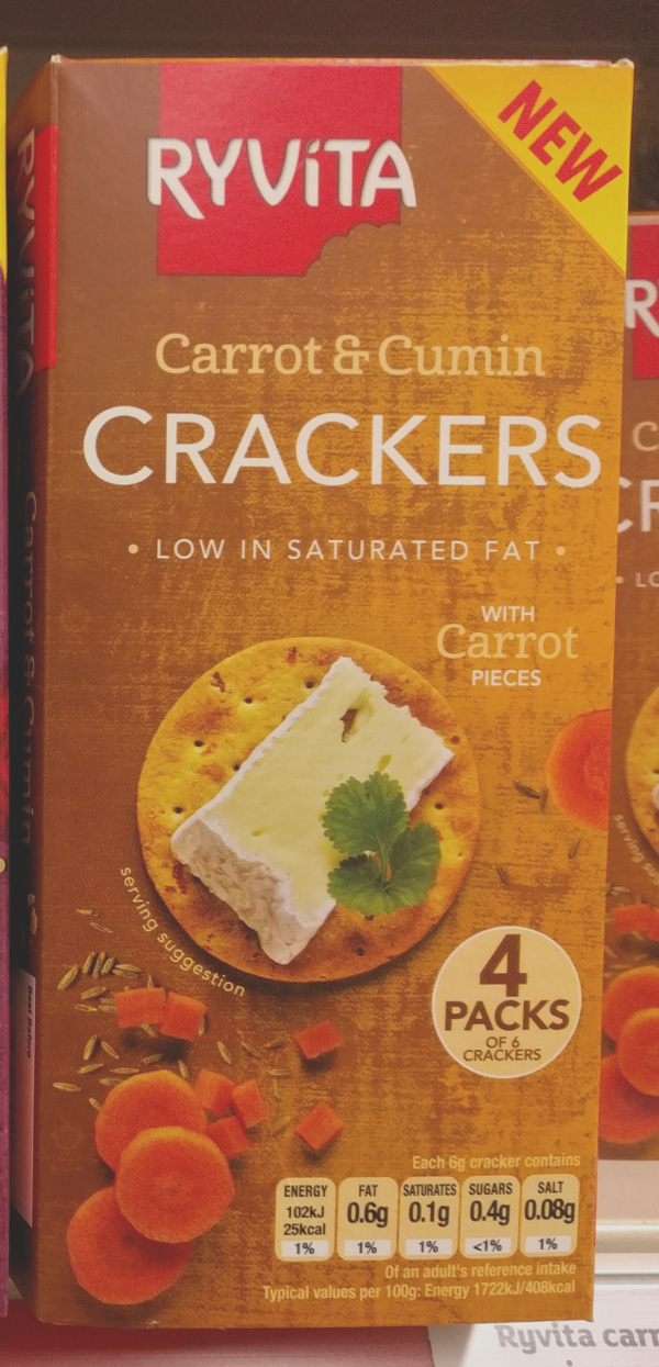 Calorie Guide to Ryvita Crackers and Crispbreads Diets and Calories