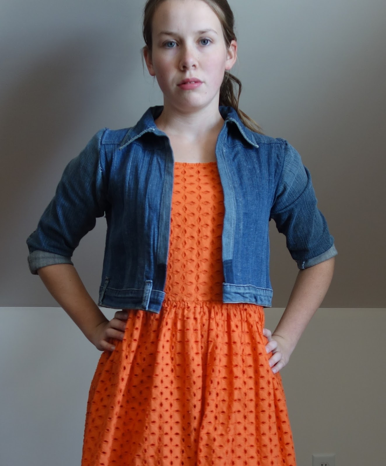 Refashion Coop I Refashioned Old Jeans Into A Woven Jean Jacket