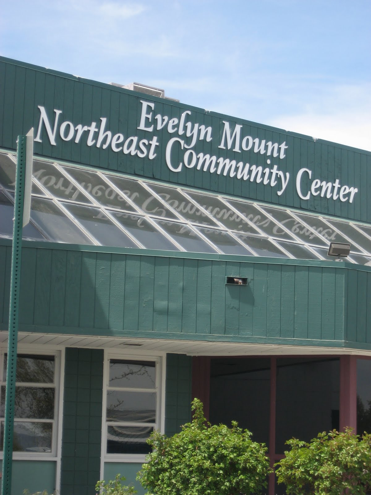 And Evelyn Mount Northeast Community Center stuck a few up as well.