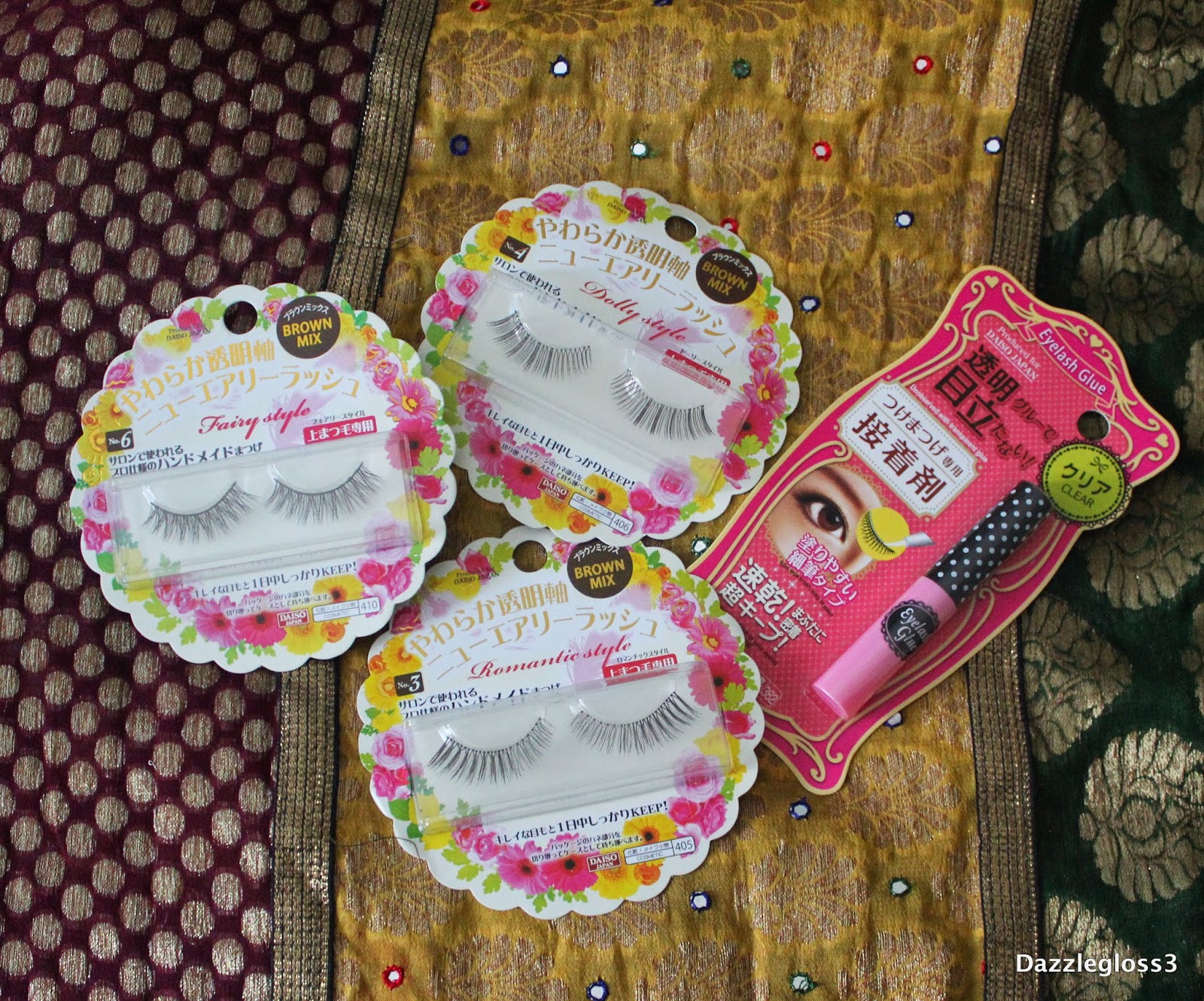 Dazzlegloss3 Daiso Eyelash Haul