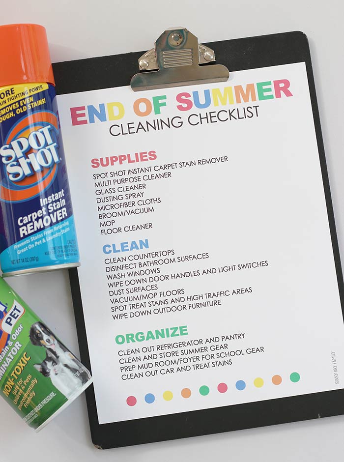 The End of Summer Checklist