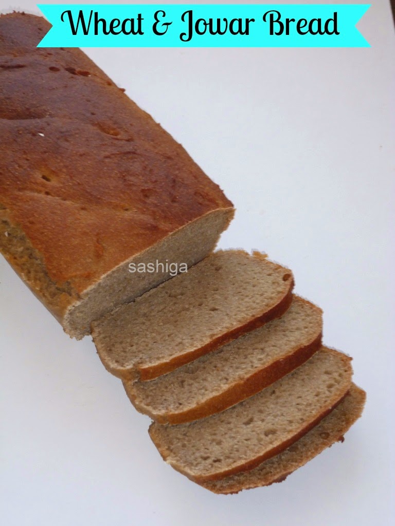 Sashiga Kitchen கோதுமை & சோள ப்ரெட் Wheat & (Jowar) Bread