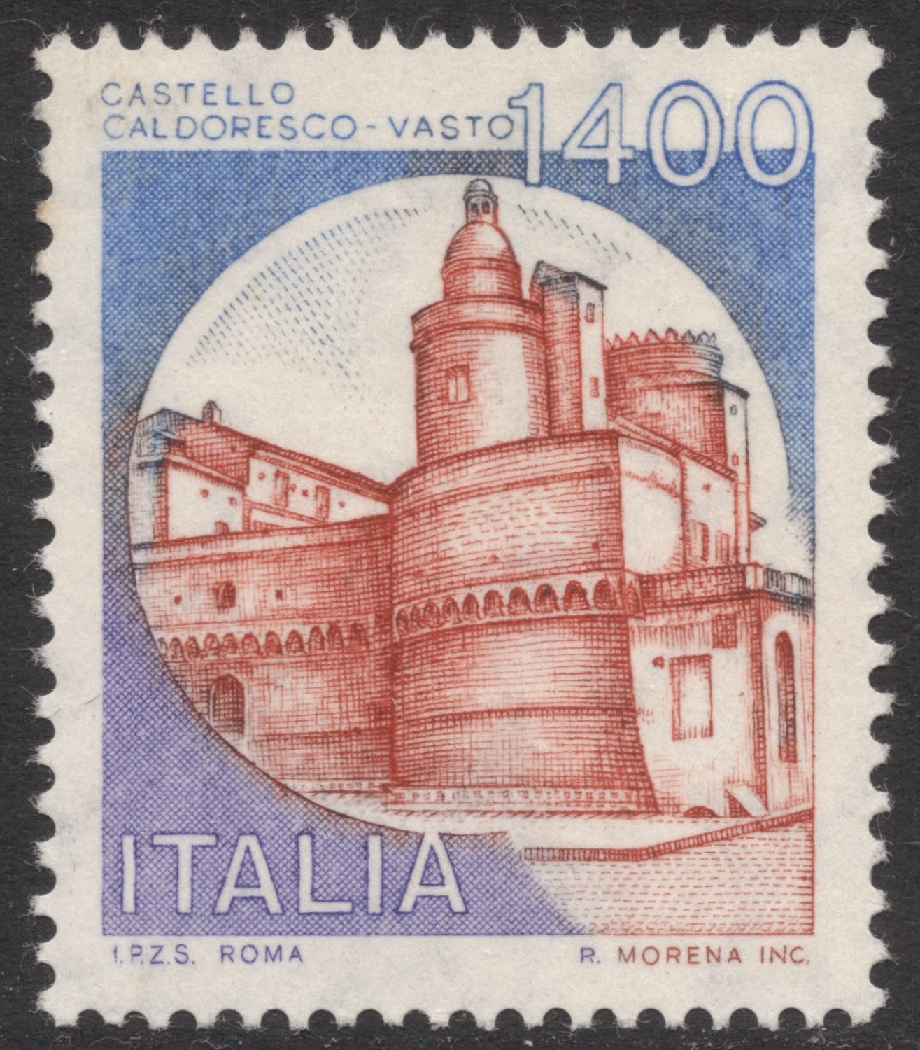 Почтовая марка италии